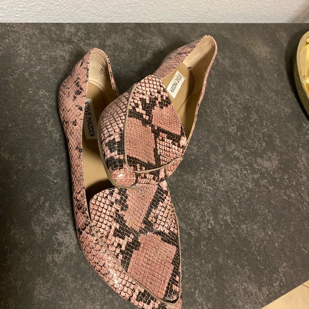 Steve Madden snake print loafer
